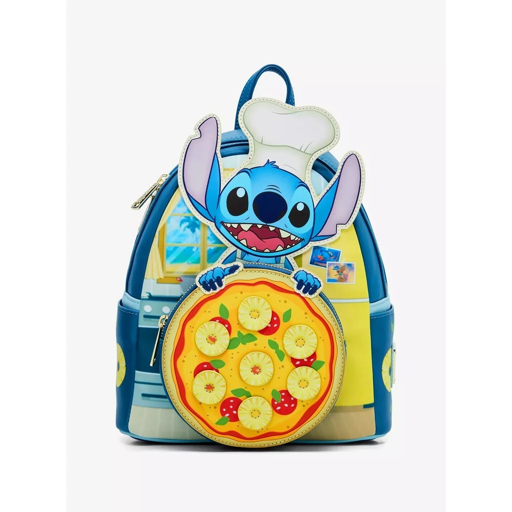 Loungefly Disney Lilo and Stitch‎ Pineapple Pizza Mini Backpack Exclusive